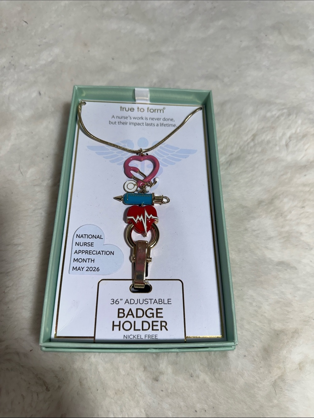 True to form 36” adjustable badge holder